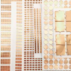 Ruban adhésif en cuivre conducteur acrylique découpé en points, simple face, transformateurs, téléphones mobiles, masquage antistatique, taille personnalisée - Product Image 3