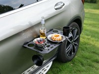 Table latérale magnétique légère pour voiture, étagère de camping portable montée sur véhicule, table pliante d'extérieur