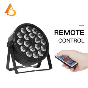 AICPOSE Precio al por Mayor, Luz LED Par 18x18w RGBWA UV 6en1, Luz Par de Plástico para Interiores, para Bodas y Fiestas - Product Image 5