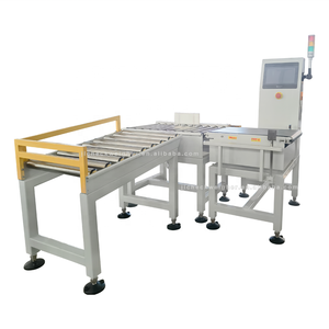 <b>Large</b> Scale Digital Steel Checkweigher <b>Roller</b> Conveyor for Cartons OEM Customizable 10g Pusher Auto Reject Online Auto Weighing - Product Image 4