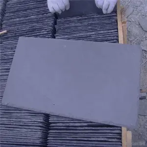 중국 공장 자연 표면 자연 분할 표면 검은 슬레이트 별장 루핑 타일