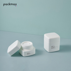 PP <b>plastic</b> minimalist white square cream <b>jars</b> 30g/50g for face cream & cleansing balm-cosmetic packaging - Product Image 4