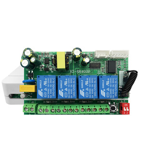 Zhengyu ZY-<span class=keywords><strong>4CH</strong></span> 220V 4-cách không dây dẫn đèn rào cản động cơ về phía trước/đảo ngược Điều khiển học tập mã chuyển đổi từ xa 100m phạm vi ABS - Product Image 4