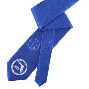 Hand Make Cudtom Phi Beta Sigma Fraternidad Corbata Poliéster Calidad Hombre Hombres baratos Royal Blue and White Corbatas - Product Image 4
