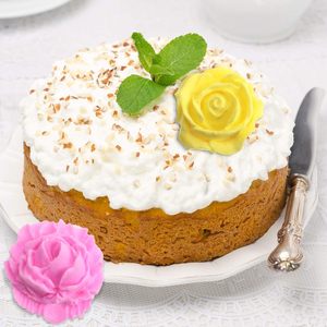 سيليكون على شكل وردة قالب شوكولاتة قالب تزيين الحلوى صابون زهور - Product Image 6