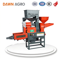 Machine à moudre le riz combinée DAWN AGRO, pièces de rechange pour décortiqueuse de riz et tamis à riz, pour usage domestique, moteur électrique, séparateur de pierres.