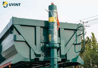 UVINT pas cher 3 essieux 50 tonnes remorque à benne basculante à usage intensif semi-remorque à benne basculante arrière