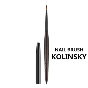 1/2Pc Sandalwood Handle Kolinsky Hair Nail Acrylic <b>Brush</b> UV Gel Carving Pen <b>Brush</b> Liquid Powder DIY Nail Drawing Nail Art Bruses - Product Image 2