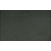Receveur de douche rectangulaire moderne noir 1200x800mm en SMC, robuste, antidérapant, certifié CUPC CE, en résine de pierre, directement de l'usine