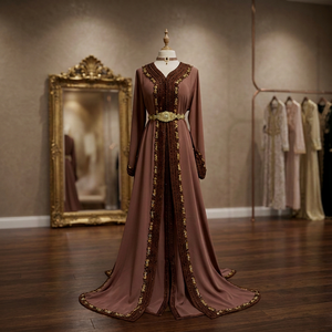 Elegante Vestido de Noche Vintage de Satén 100% Seda, Antiarrugas, Transpirable, Cuello Alto, Manga Regular, Largo hasta el Suelo, Estilo Sirena Natural - Product Image 3