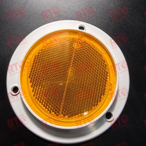 Изготовленный на заказ диаметр 113 мм Сертифицированный желтый красный Авто Аксессуары Отражатель дорожного движения предупреждающий отражатель для грузовика прицепа - Product Image 2