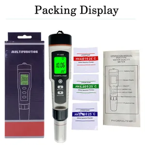 Back Light Digital PH ORP H2 TEMP Meter 4 In 1 Industrial Home Tester