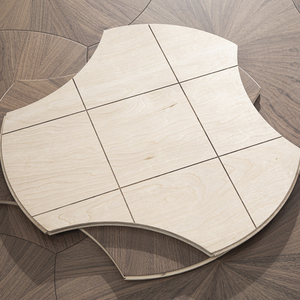 <span class=keywords><strong>Parquet</strong></span> en mosaïque de noyer à motif feuille de lotus, durable et élégant pour <span class=keywords><strong>salon</strong></span> et salle de bain modernes, revêtement de sol technique - Product Image 6