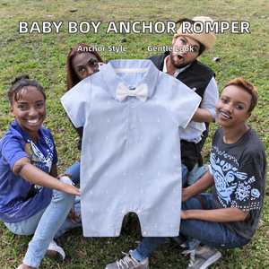 ชุดรอมเปอร์เด็กผู้ชาย ยี่ห้อ YIERYING แขนสั้น ผ้าถักโพลีเอสเตอร์/คอตตอน สวมใส่สบายสำหรับฤดูร้อน ติดกระดุมแป๊ก ขนาด 0-3 เดือน - Product Image 2