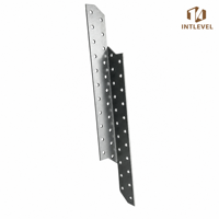 Équerre d'angle métallique robuste, galvanisée, connecteur de poutre, attaches anti-ouragan pour poutres