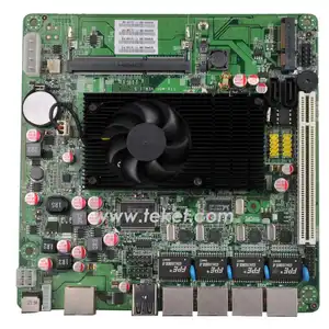 Atom D525 미니 ITX 마더 보드 D525MF 4 LAN 포트 및 12V DC