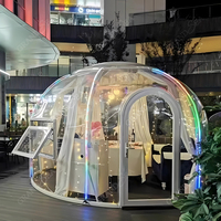 Tentes préfabriquées d'exposition en polycarbonate pour l'extérieur pour les hôtels Petit restaurant Dome House Full-House Price