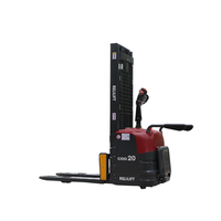 Gerbeur électrique RELILIFT CDD15 de 1,5 tonne avec déplaceur latéral hydraulique, batterie au plomb-acide, pneus en polyuréthane |   Hauteur de fourche 85 mm