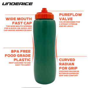 UNDERICE 绿色运动水瓶 950ml 0.95L 32OZ 高性价比促销食品级运动水瓶 冰球饮用 - Product Image 4