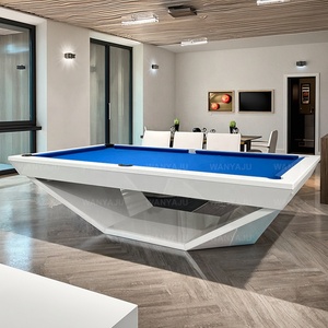 Nouvelle <span class=keywords><strong>table</strong></span> de billard professionnelle en bois de chêne au design populaire, chef-d'œuvre haut de gamme, <span class=keywords><strong>table</strong></span> de billard de luxe et personnalisée avec plateau de ping-<span class=keywords><strong>pong</strong></span> - Product Image 3