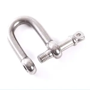 Customized Lifting Ring Tool Shackle 304 Stainless Steel D-shaped Shackle Bow Shaped Shackle