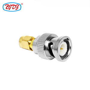 Connecteur coaxial RF en cuivre, adaptateur coaxial mâle SMA vers mâle BNC, prix d'usine, en stock, conforme ROHS - Product Image 2