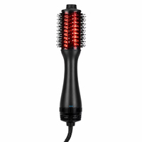 Brosse à air chaud 4 en 1, brosse coiffante, sèche-cheveux portable, brosse sèche-cheveux infrarouge professionnelle de salon