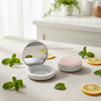 Conteneur d'emballage cosmétique compact à double étage en plastique ABS écologique, matériaux recyclés, forme de palette d'ombres à paupières personnalisée