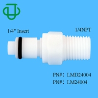 Connecteur rapide CPC fileté 1/4"NPT 1/8"NPT, insert mâle en plastique, raccord rapide NPT, couplage fileté pour tuyau
