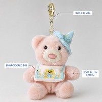 Plüsch-Schlüsselanhänger Teddybär mit Zaubererhut, Niedlicher Kawaii Taschenanhänger, Weich und Kuschelig, Großhandel, Kundenspezifisch OEM ODM