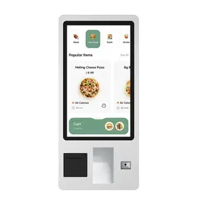 Vloer Staande Aanraking Alles In Een Pc Restaurant Café Fast Food Automatische Self Service Betaling Kiosk Machine Bestellen