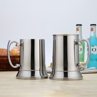 Offre Spéciale – Chope à Bière Personnalisée à Double Paroi 450ml 580ml en Acier Inoxydable avec Poignée