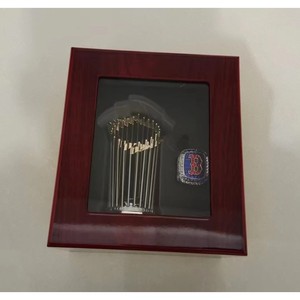 Major League Baseball <b>Trophy</b> Display Box Set Silver Alloy <b>Engraved</b> Unisex Jewelry Collectible - Product Image 2