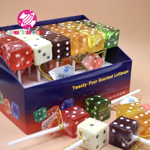 מפעל קוביה מותאם אישית קוביה lollips סיטוני פירותי בטעם פרותי מרובע צורה ממתקים קשה סוכריה - Product Image 2