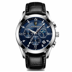 Montre pour homme décontractée, aiguilles lumineuses, aspect élégant, calendrier, montre-bracelet à quartz tendance - Product Image 2
