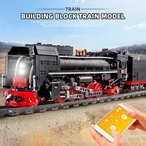 Moule <span class=keywords><strong>King</strong></span> 12003 Locomotive à vapeur créative MOC Building Sets Block Set Model Assemble Building Block Bricks Toy Set Kids - Product Image 3