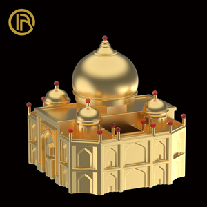 Sẵn Sàng Khuôn Sang Trọng Ả Rập Dome Zamac Nước Hoa <span class=keywords><strong>Cap</strong></span>-Thấp Moq Tùy Chỉnh Vàng Kim Loại Nắp - Product Image 3