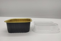 Récipient jetable en aluminium avec couvercles Moule à pizza en PET Plateau à tarte Moule à cupcake Tasse de cuisson