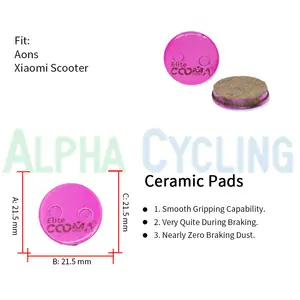Keramik-Scheibenbremspäne für Xiaomi Scooter und Aons-Knöpfer, Durchmesser 21,5 mm runde Bremspäne