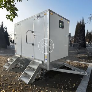 Salle de bain mobile de luxe 2025, 10 cabines, remorque de toilettes portables avec douches, toilettes portables de luxe - Product Image 5