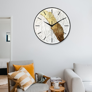 Arredamento <span class=keywords><strong>da</strong></span> <span class=keywords><strong>parete</strong></span> in cristallo di lusso <span class=keywords><strong>contemporaneo</strong></span> per la casa <span class=keywords><strong>orologio</strong></span> digitale sospeso silenzioso con Display ad ago in stile Art Deco - Product Image 2