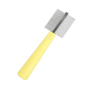Box Grooming Factory Wholesale Color Box Packaging Small Double Sided Pet Needle Comb Dog Cat Grooming Hair Comb