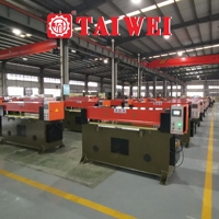 Mesin Pemotong Kulit Semi-Otomatis Berkualitas Tinggi TW-922(1+1) 20 Ton Force Gear Gloves Shoes Gearbox Motor Pump