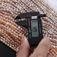 Fil de Perles Baroques Naturelles d'Eau Douce 4-5 mm en Gros
