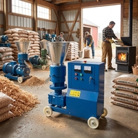 Machine à granulés de bois et de sciure de bois biomasse 300-400 kg/h pour poêle à granulés de bois et cheminée
