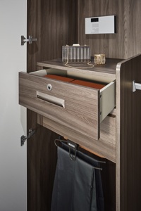 Armoire à vêtements moderne et simple pour chambre à coucher, dressing et dressing, armoire bon marché de quincaillerie fonctionnelle de luxe de conception OEM - Product Image 3