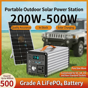 Banco de Energía <span class=keywords><strong>Solar</strong></span> Portátil 220V, Batería de Respaldo para Exteriores, Cargador <span class=keywords><strong>Solar</strong></span> <span class=keywords><strong>con</strong></span> <span class=keywords><strong>Panel</strong></span> <span class=keywords><strong>Solar</strong></span> para Camping y Uso en la Calle - Product Image 1