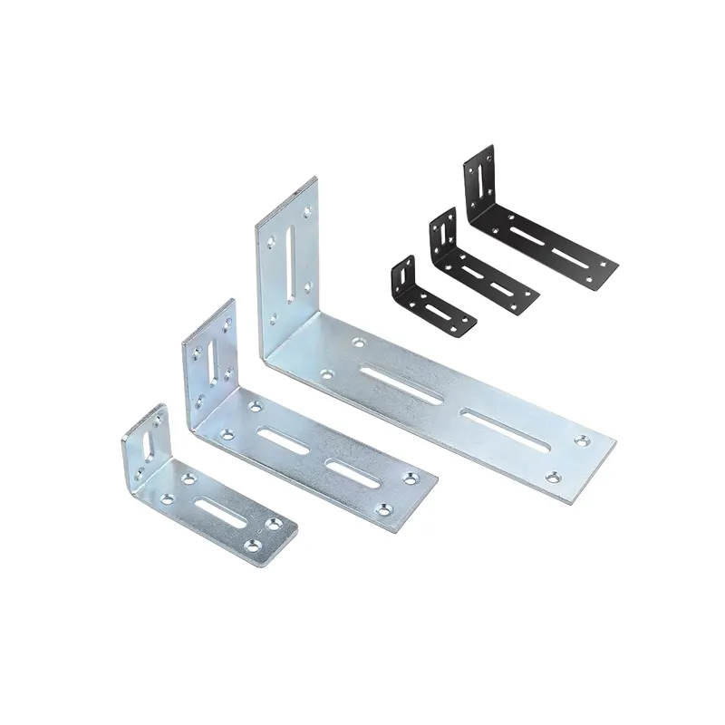Custom corner code right angle hanging cabinet bracket furniture water heater angle iron L-shaped stamping sheet metal parts