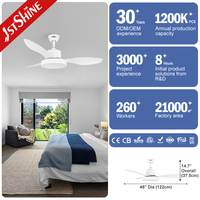 Ventilador de Techo 1stshine con Control Remoto, Inteligente, Eficiente, con Garantía de Calidad, Motor DC Premium, con Luz LED
