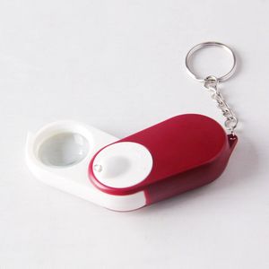Loupe à main pliable en plastique avec lumière LED Clairvoyance, zoom 10x, source de lumière blanche, design portable et clip - Product Image 3